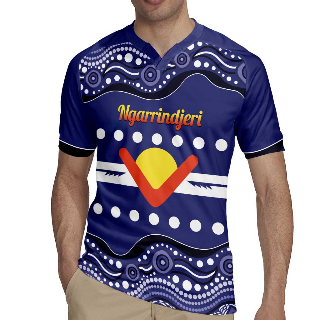 Personalised Ngarrindjeri Nation Rugby Jersey Aboriginal Australian Flag Style