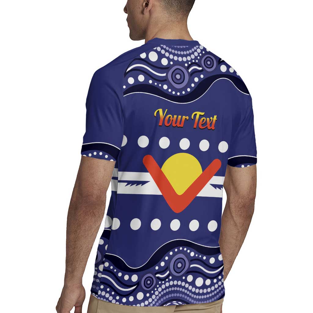 Personalised Ngarrindjeri Nation Rugby Jersey Aboriginal Australian Flag Style