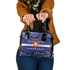 Personalised Ngarrindjeri Nation Shoulder Handbag Aboriginal Australian Flag Style