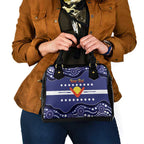 Personalised Ngarrindjeri Nation Shoulder Handbag Aboriginal Australian Flag Style