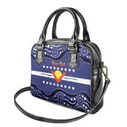 Personalised Ngarrindjeri Nation Shoulder Handbag Aboriginal Australian Flag Style
