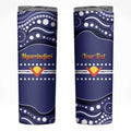 Personalised Ngarrindjeri Nation Skinny Tumbler Aboriginal Australian Flag Style