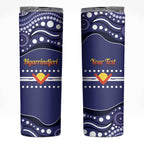 Personalised Ngarrindjeri Nation Skinny Tumbler Aboriginal Australian Flag Style