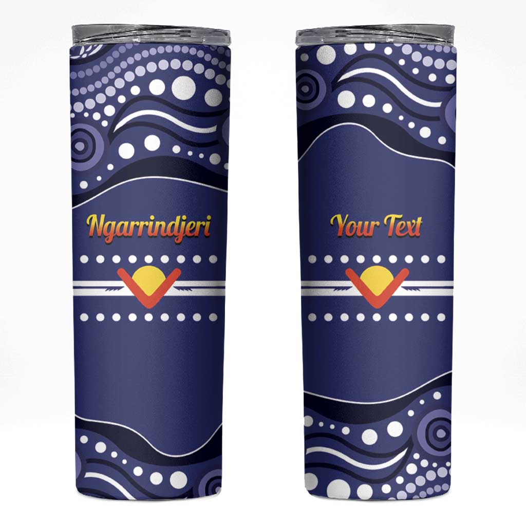 Personalised Ngarrindjeri Nation Skinny Tumbler Aboriginal Australian Flag Style