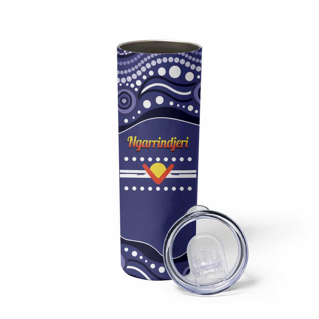 Personalised Ngarrindjeri Nation Skinny Tumbler Aboriginal Australian Flag Style
