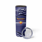 Personalised Ngarrindjeri Nation Skinny Tumbler Aboriginal Australian Flag Style