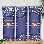 Personalised Ngarrindjeri Nation Skinny Tumbler Aboriginal Australian Flag Style