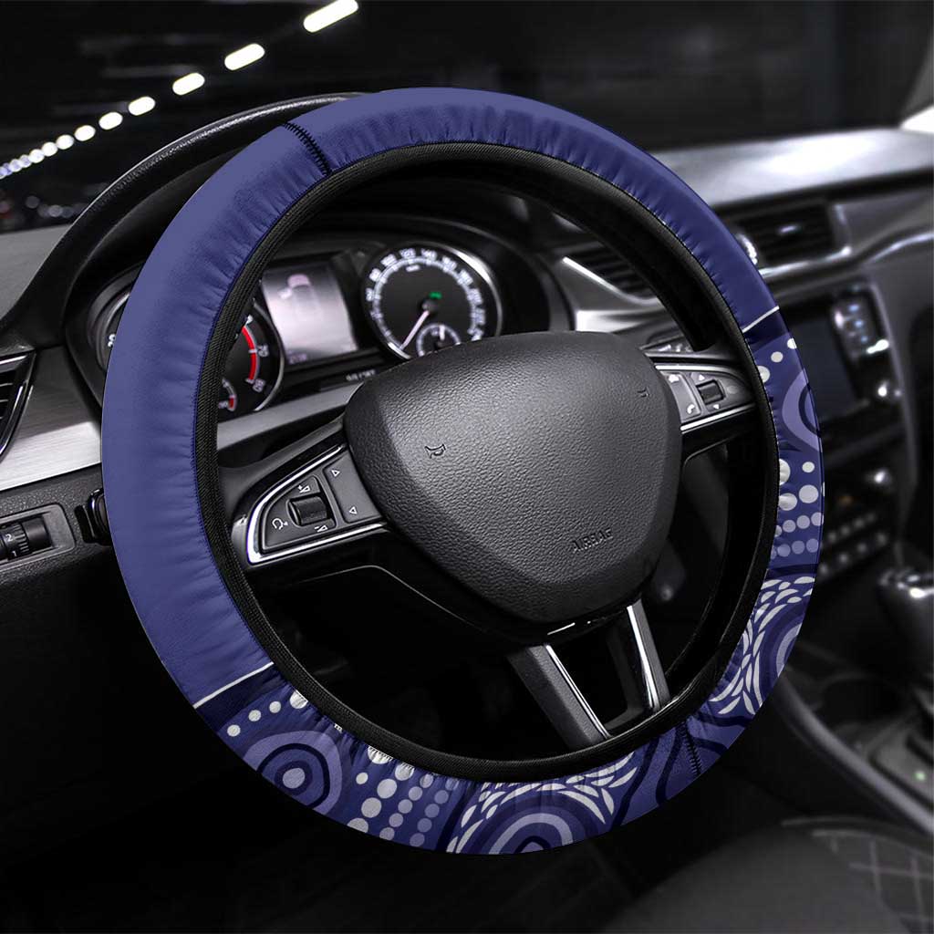 Ngarrindjeri Nation Steering Wheel Cover Aboriginal Australian Flag Style