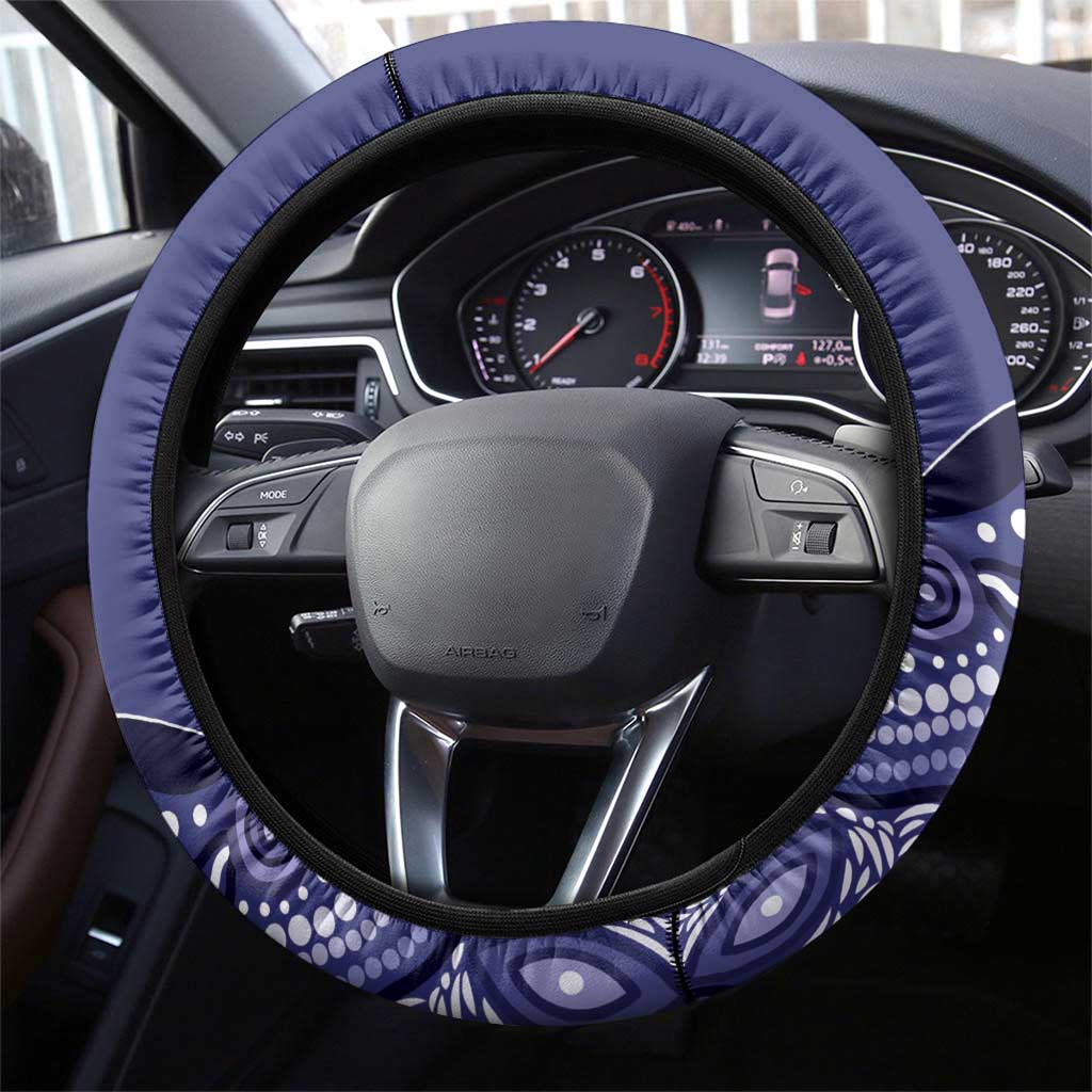Ngarrindjeri Nation Steering Wheel Cover Aboriginal Australian Flag Style