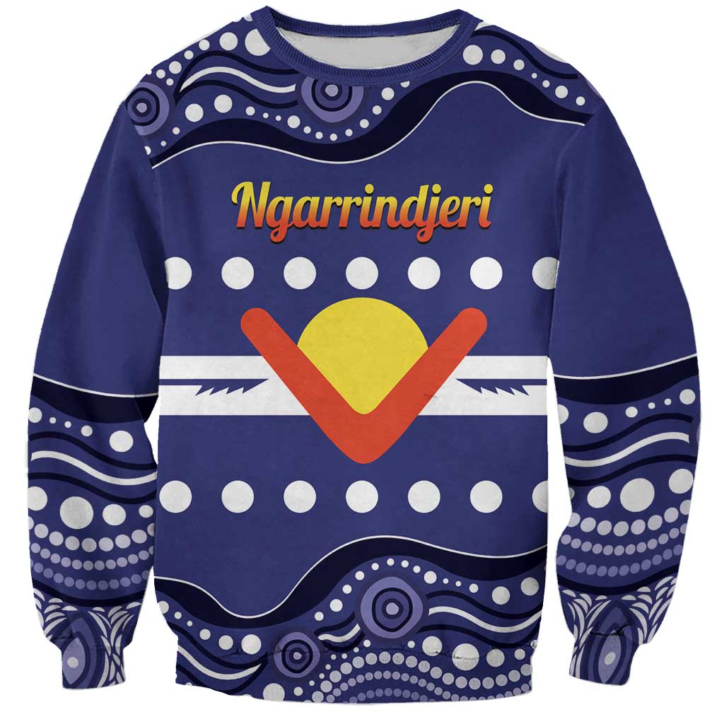 Personalised Ngarrindjeri Nation Sweatshirt Aboriginal Australian Flag Style