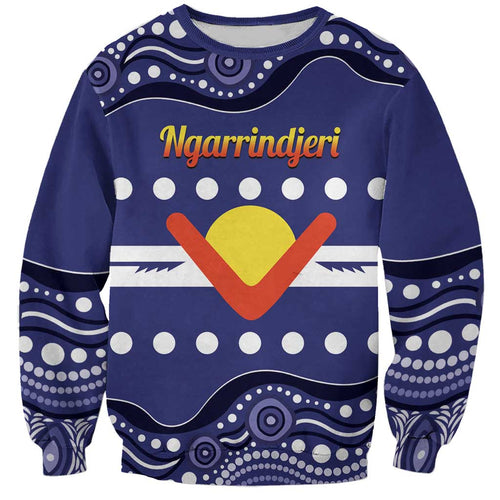 Personalised Ngarrindjeri Nation Sweatshirt Aboriginal Australian Flag Style