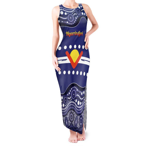 Personalised Ngarrindjeri Nation Tank Maxi Dress Aboriginal Australian Flag Style