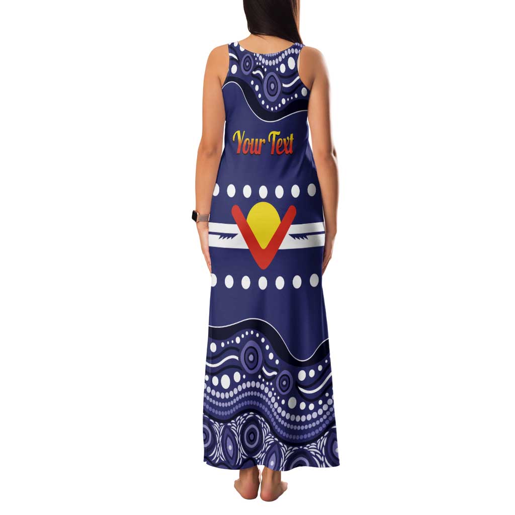 Personalised Ngarrindjeri Nation Tank Maxi Dress Aboriginal Australian Flag Style