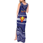 Personalised Ngarrindjeri Nation Tank Maxi Dress Aboriginal Australian Flag Style