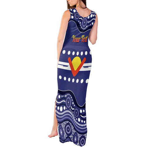 Personalised Ngarrindjeri Nation Tank Maxi Dress Aboriginal Australian Flag Style