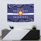 Personalised Ngarrindjeri Nation Tapestry Aboriginal Australian Flag Style