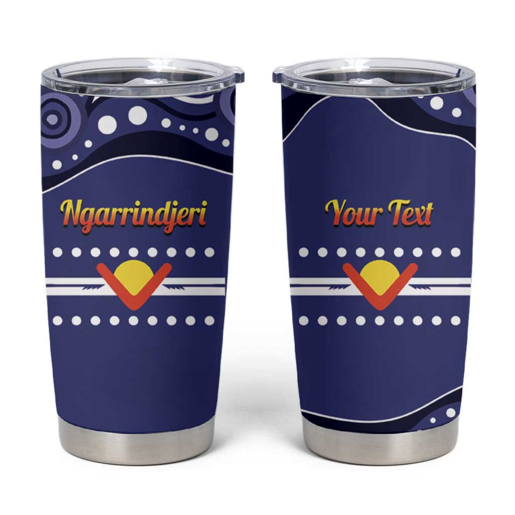 Personalised Ngarrindjeri Nation Tumbler Cup Aboriginal Australian Flag Style