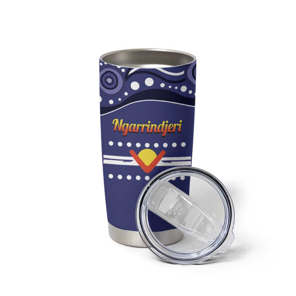 Personalised Ngarrindjeri Nation Tumbler Cup Aboriginal Australian Flag Style