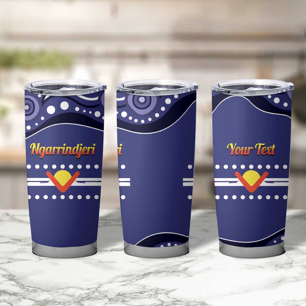 Personalised Ngarrindjeri Nation Tumbler Cup Aboriginal Australian Flag Style