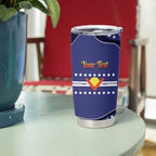 Personalised Ngarrindjeri Nation Tumbler Cup Aboriginal Australian Flag Style