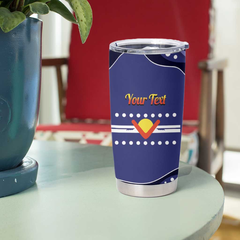Personalised Ngarrindjeri Nation Tumbler Cup Aboriginal Australian Flag Style
