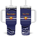 Personalised Ngarrindjeri Nation Tumbler With Handle Aboriginal Australian Flag Style