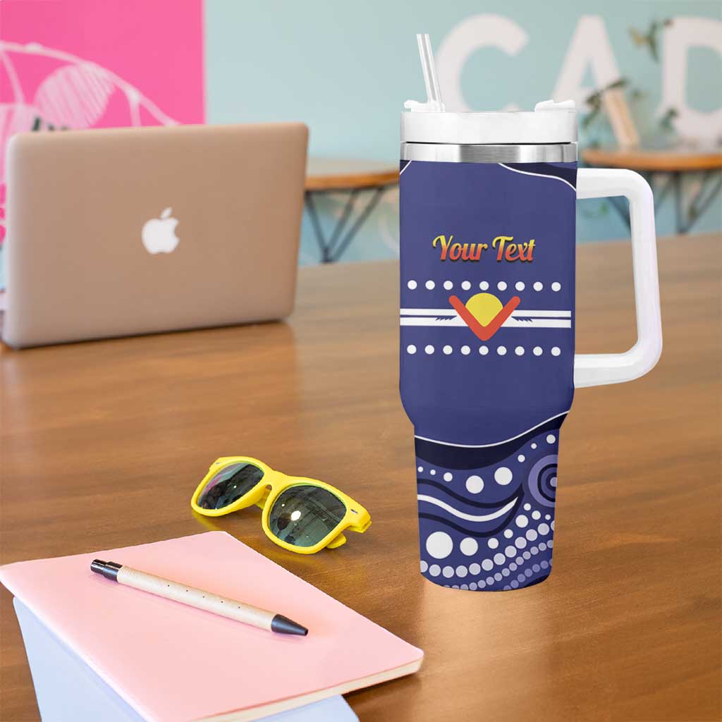 Personalised Ngarrindjeri Nation Tumbler With Handle Aboriginal Australian Flag Style