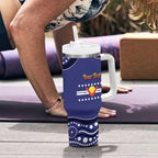 Personalised Ngarrindjeri Nation Tumbler With Handle Aboriginal Australian Flag Style