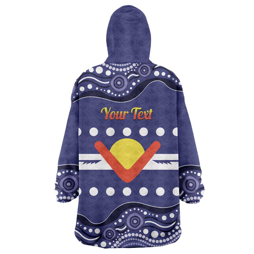 Personalised Ngarrindjeri Nation Wearable Blanket Hoodie Aboriginal Australian Flag Style