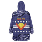 Personalised Ngarrindjeri Nation Wearable Blanket Hoodie Aboriginal Australian Flag Style