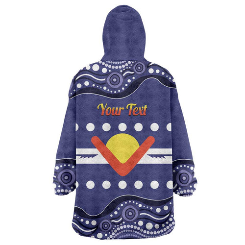 Personalised Ngarrindjeri Nation Wearable Blanket Hoodie Aboriginal Australian Flag Style
