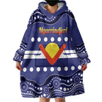 Personalised Ngarrindjeri Nation Wearable Blanket Hoodie Aboriginal Australian Flag Style