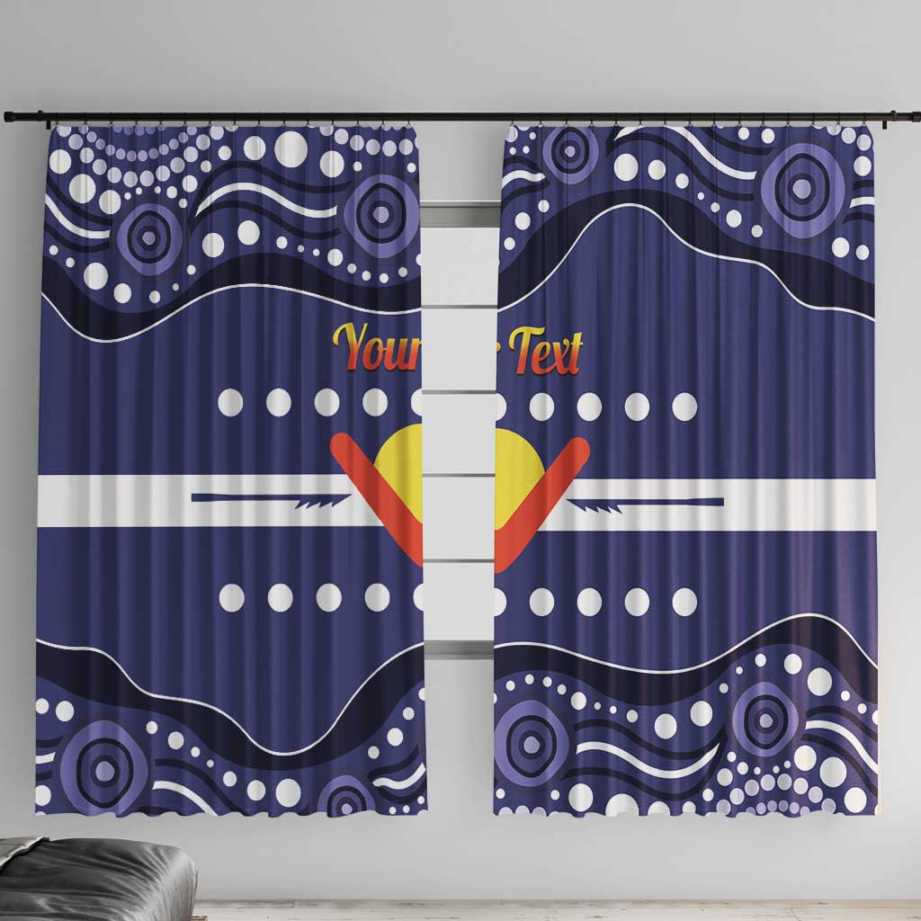 Personalised Ngarrindjeri Nation Window Curtain Aboriginal Australian Flag Style