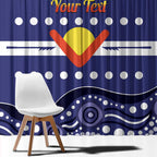 Personalised Ngarrindjeri Nation Window Curtain Aboriginal Australian Flag Style