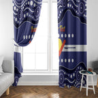 Personalised Ngarrindjeri Nation Window Curtain Aboriginal Australian Flag Style