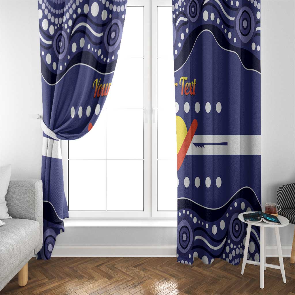 Personalised Ngarrindjeri Nation Window Curtain Aboriginal Australian Flag Style