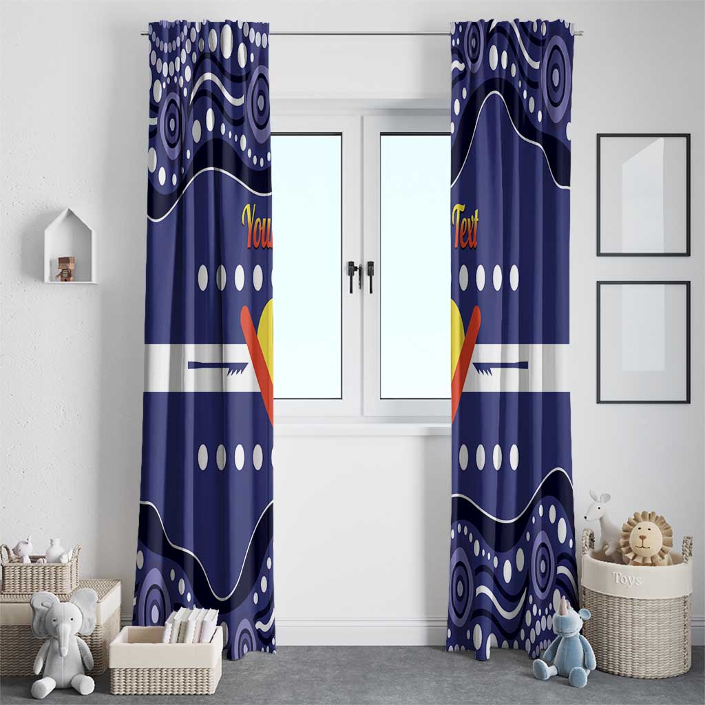 Personalised Ngarrindjeri Nation Window Curtain Aboriginal Australian Flag Style