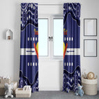 Personalised Ngarrindjeri Nation Window Curtain Aboriginal Australian Flag Style