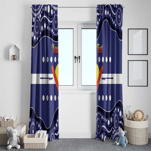 Personalised Ngarrindjeri Nation Window Curtain Aboriginal Australian Flag Style