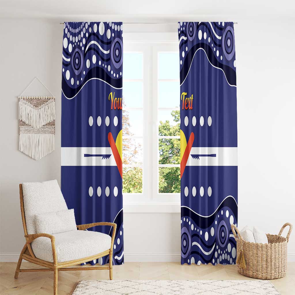 Personalised Ngarrindjeri Nation Window Curtain Aboriginal Australian Flag Style