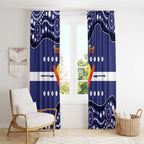 Personalised Ngarrindjeri Nation Window Curtain Aboriginal Australian Flag Style