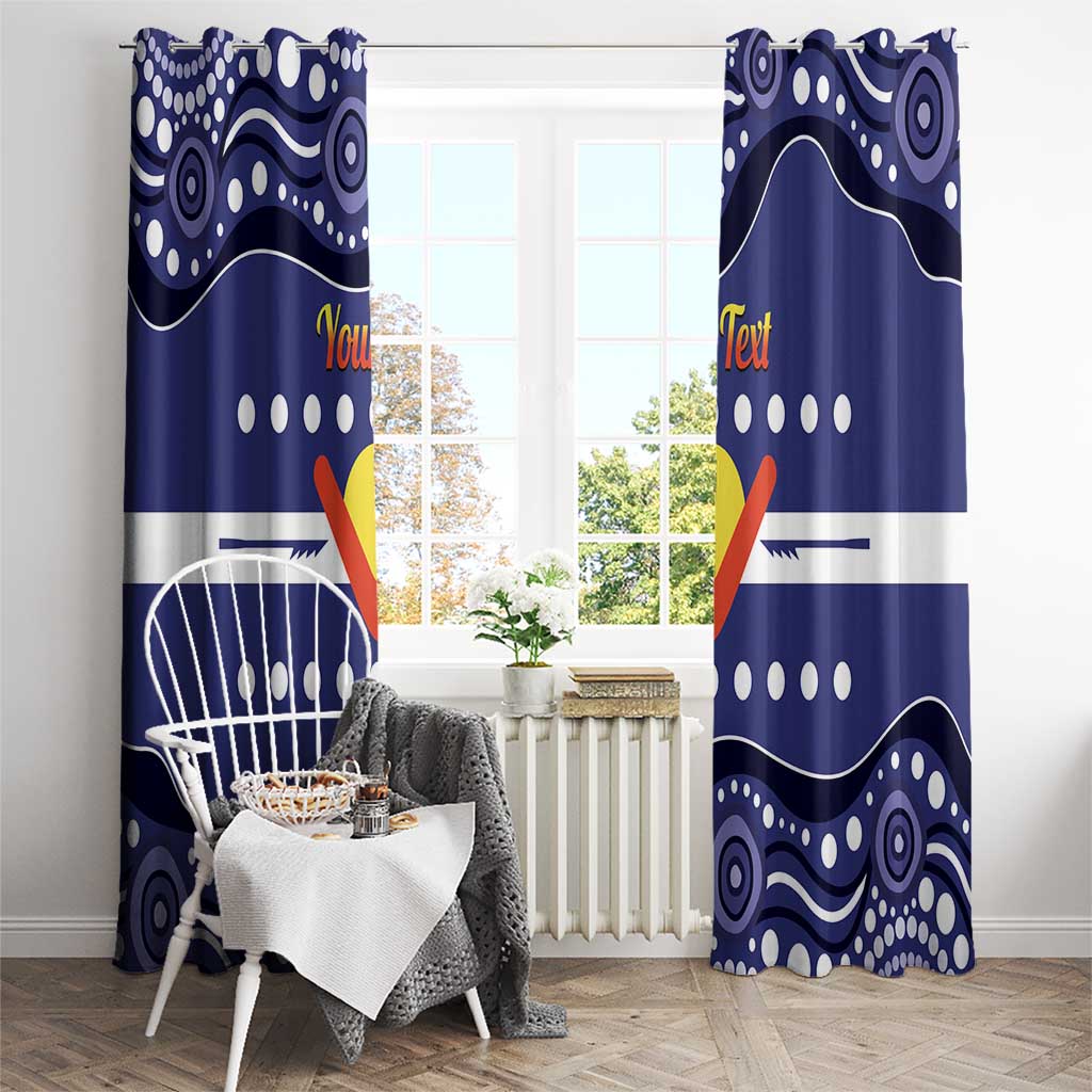 Personalised Ngarrindjeri Nation Window Curtain Aboriginal Australian Flag Style
