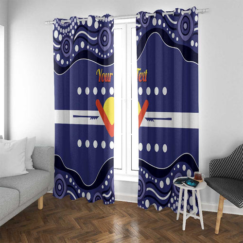 Personalised Ngarrindjeri Nation Window Curtain Aboriginal Australian Flag Style