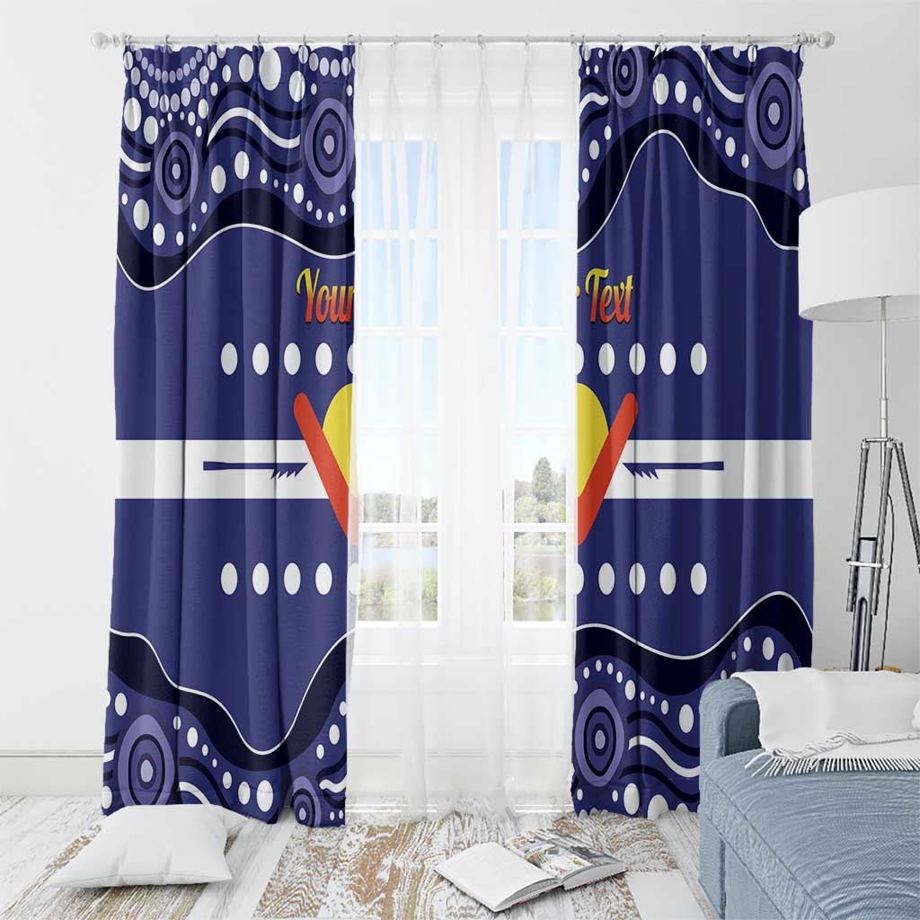 Personalised Ngarrindjeri Nation Window Curtain Aboriginal Australian Flag Style