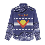 Personalised Ngarrindjeri Nation Women Casual Shirt Aboriginal Australian Flag Style