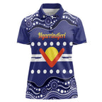 Personalised Ngarrindjeri Nation Women Polo Shirt Aboriginal Australian Flag Style