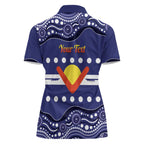 Personalised Ngarrindjeri Nation Women Polo Shirt Aboriginal Australian Flag Style