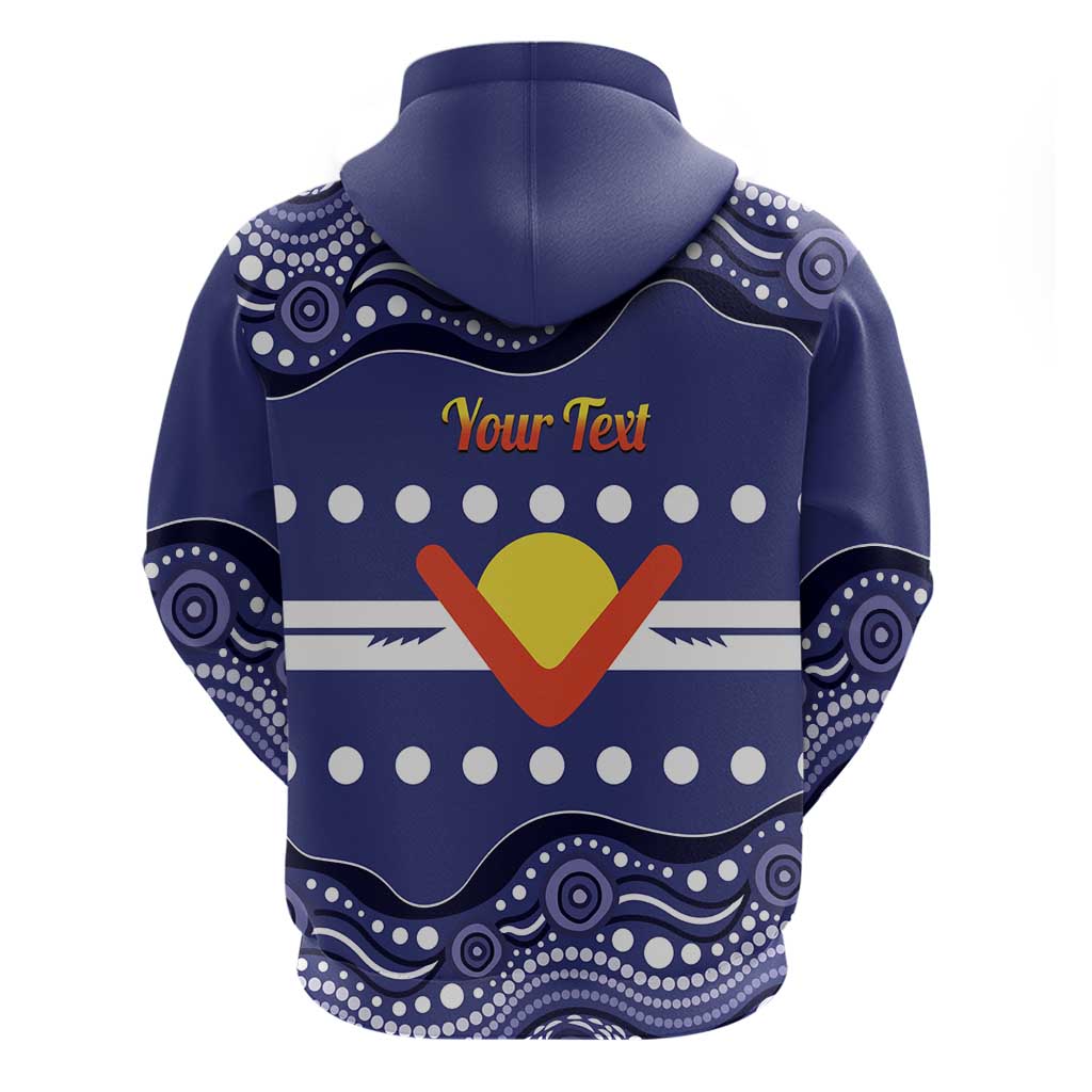 Personalised Ngarrindjeri Nation Zip Hoodie Aboriginal Australian Flag Style
