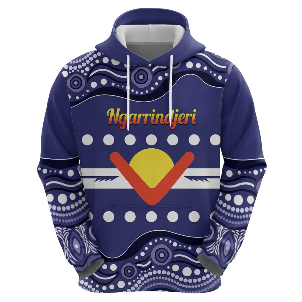 Personalised Ngarrindjeri Nation Zip Hoodie Aboriginal Australian Flag Style