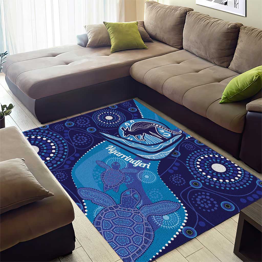 Australia Ngarrindjeri Area Rug Animal Aboriginal Art